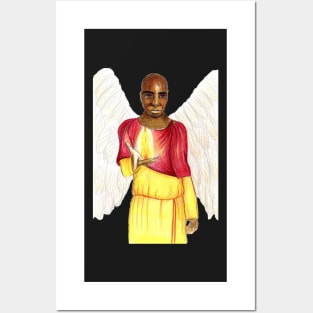 Archangel Uriel the Guiding Light- Yellow Posters and Art